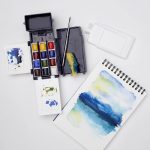 Winsor & Newton 390639 Cotman Water Colour Paint Field Box Set, 14 Piece Set, Half Pans - Image 6